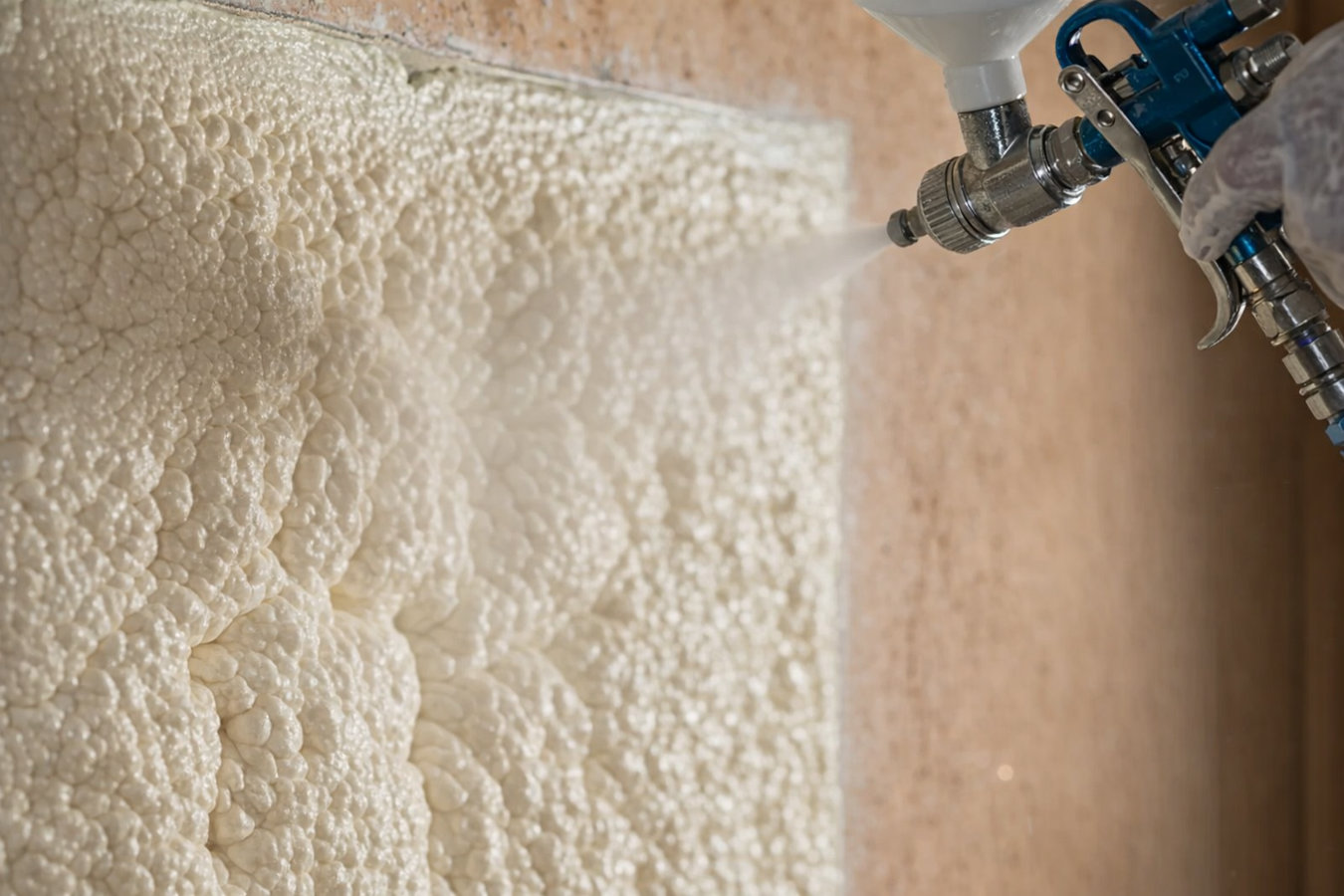 Spray foam insulation